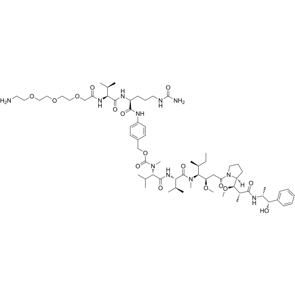 NH2-PEG3-VC-PAB-MMAE 2641442-97-7